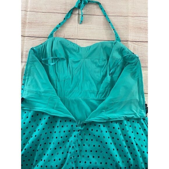 Disney Hot Topic Women's The Little Mermaid Shell Dot Print Dress - 20 - Picture 15 of 16